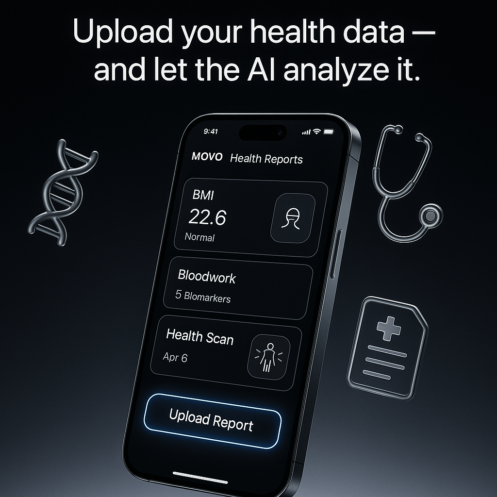 Upload screen with feedback card layout